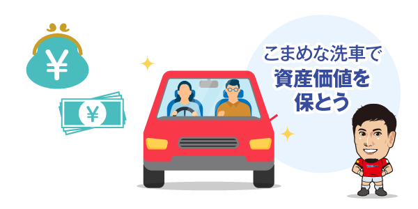 お車の資産価値を保つ